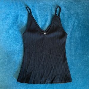 Reformation Riley Ribbed V-Neck Tank Top